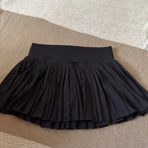 All in Motion Black Pleated Skirt